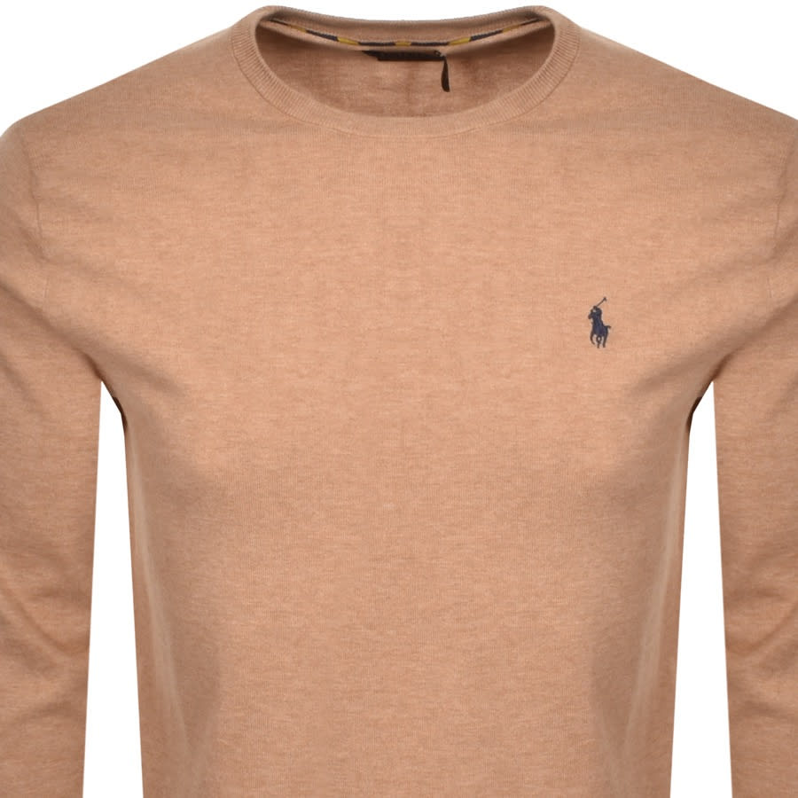 Alternative Image for ProductRalph Lauren Crew Neck Knit Jumper Brown2